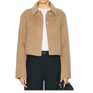 LOULOU DE SAISON ZHANA wool cashmere Jacket coat Size EU 40 medium crop Tan